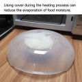 Microwave Splatter Cover Large 12inch Clear Splatter with Handle Vents Safe Plastic Heating Splash Guard Lid, Dishwasher Safe. 
