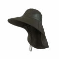 Outdoor Sports Jungle Hiking Hat Fishing Hat Wide Brim Bucket Hat With Neck Cover Quick Dry Fishermen Sun Protected Cap Summer.