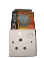 15A Plug Base / Outlet Orange. 