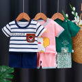 Kids Clothes Set Baby Boy/Girl T-Shirt + Shorts Summer Clothing Cotton Cartoon Casual Boys Tracksuit Children Baby Clothes Set. 