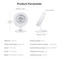 AVATTO ZigBee Temperature And Humidity Sensor E-ink Screen Indoor Hygrometer Real-time Updates Works With Tuya Alexa  Home. 
