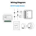 GIRIER Tuya Smart Wi-Fi RF433 ZigBee Curtain Switch Module for Electric Roller Shutter Blind Motor 1/2CH Works Hey Google Alexa. 