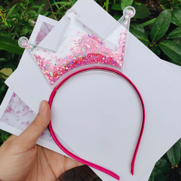 Quicksand%20Crown%20Headband%20Children%20Transparent%20PVC%20Sequin%20Headband%20Manufacturers%20Direct%20Children's%20Hair%20Accessories%20-%20Image%205