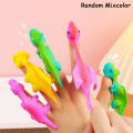 10pcs Dinosaur Finger Catapult Decompression Toy TPR Turkey Finger Slingshot for Kids Birthday Party Favors Goodie Bag Pinata. 