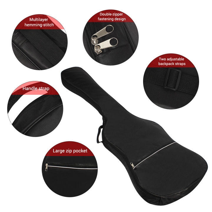Electric Bass Guitar Bag Backpack 20mm Padded for Electric Bass and ...