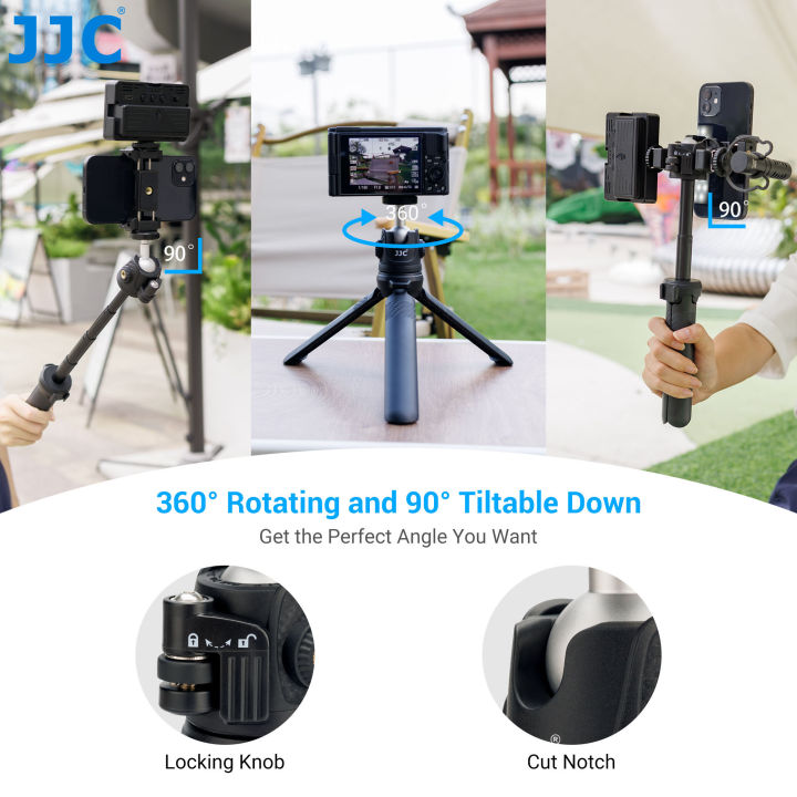 JJC%20Extendable%20Phone%20Tripod%20Mini%20Vlogging%20Tripod%20With%20Phone%20Clip%20for%20%20Osmo%20%20%20ZV-1%20II%20ZV1%20ZV-1F%20ZV-E10%20RX100%20VII%20-%20Image%204
