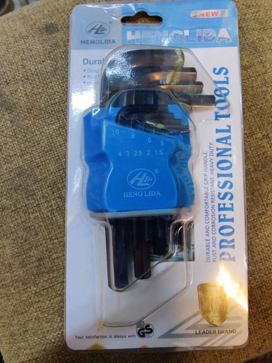 9%20Pcs%20Hex%20Key%20Set%20professional%20Tools%20Set%20High%20Quality%20henglida%20-%20Image%203