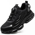Rotating Button New Safety Shoes Men Anti-smash Anti-puncture Work Shoes Fashion Men Sport Shoes Security Protective Boots Men.