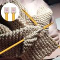 2 Pcs Color Straight Single Needle Knitting Needle 13.8 Lnches Long Handmade Knitted Sweater Gift Knitting Needle 2.0mm-10.0mm. 