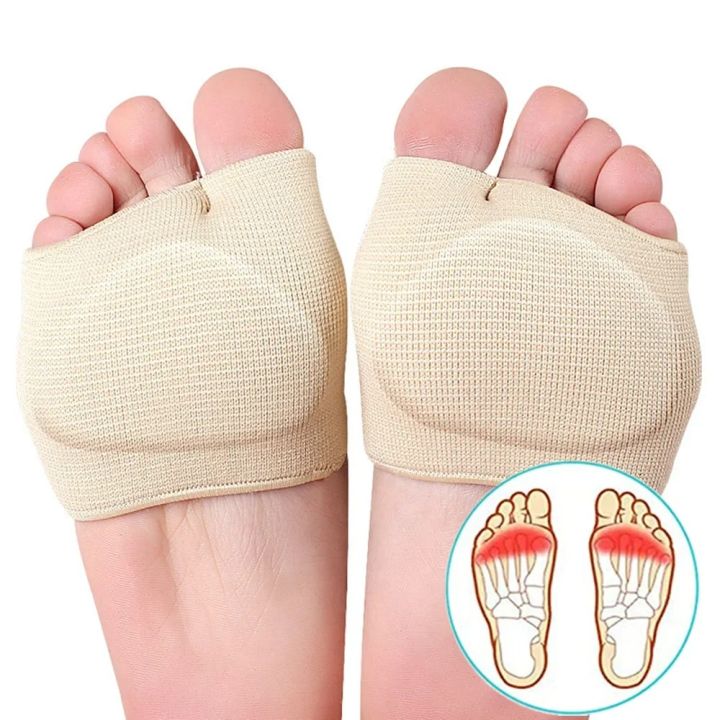 Metatarsal Pads for Women and Men Forefoot Pad for Ball of Foot Pain Relief Insoles Half Sock Support Soft Gel Foot Cushion