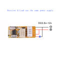 DC 3.5V 5V 9V 12V Mini Relay Wireless Remote Control Switch For LED Lamp 433Mhz Micro Receiver With Box and White Transmitter. 
