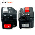 1 Pair Motorcycle Handle Bar Switches Horn Turn Signal Electric Start Handlebar Controller Switch For SRZ MTR HONDA Universal. 