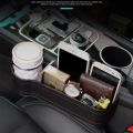 Car Seat Gap Filler Storage Box Multifunction Car Crevice Storage Box Organizer Auto Seat Slit Card Pocket Phone Cup Holder. 