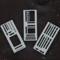 3 Pack Handmade Flexible Record Template – Multifunctional Mylar Stencils for Journal/Scrapbooking/Daily Planning & Drafting.