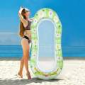 1Pc Flower Sequin Floating Row Net Inflatable Pool Float Seat Beach Pool Party Fun Water Rest Floating Accessories. 