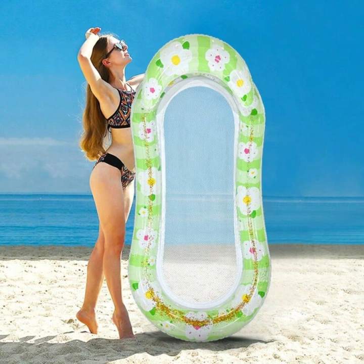 1Pc%20Flower%20Sequin%20Floating%20Row%20Net%20Inflatable%20Pool%20Float%20Seat%20Beach%20Pool%20Party%20Fun%20Water%20Rest%20Floating%20Accessories%20-%20Image%202