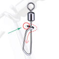 DNDYUJU 10-50X Fishing Swivels With Interlock Snap Pin Rolling Swivel Stainless Steel Fishhooks Lure Carp Connector Fishing Tool. 