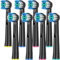 Black/White Replacement Brush Heads For Oral B Electric Toothbrush Advance Power Vitality Precision Clean Pro Health Triumph 3D. 