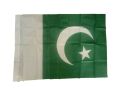 PAKISTAN FLAG SMALL AND UNSTITCHED.  2 FT 7 INCH LENGTH AND 1 FT 10 INCH WIDTH.  55*84 CM. 2/3 SIZE. ONE PIECE IN  THE PACKAGE.. 