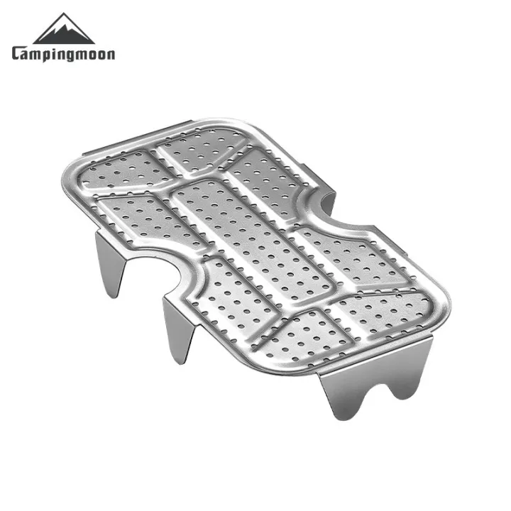 CAMPINGMOON%20Outdoor%20Camping%20Aluminum%20Lunch%20Box%20Bottom%20Net,Thick%20Stainless%20Steel%20Steaming%20Net%20for%20Picnicking,High%20Steaming%20Slices%20-%20Image%202