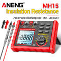 ANENG MH15 Digital Ohmmeter Insulation Resistance Meter 6000 Count Resistor Testers Capacitor Test Megohmmeter High Voltage Tool. 