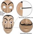 Money Heist Dali Mask - Unisex Halloween Cosplay Costume. 