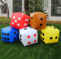13.7 Inch Jumbo Inflatable Dice by Novelty White and Black Giant Dice for Indoor and Outdoor Broad Game. 
