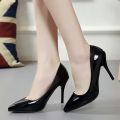 Pointed Toe Pumps Patent Leather Dress Women Shoes Red 8CM High Heels Boat Shoes Shadow Wedding Shoes Shoes for Wedding. 
