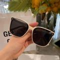 Fashion Korean Personality Ins Trend Black Square Frame UV400 Sunglasses for Unisex Street Sunglass. 