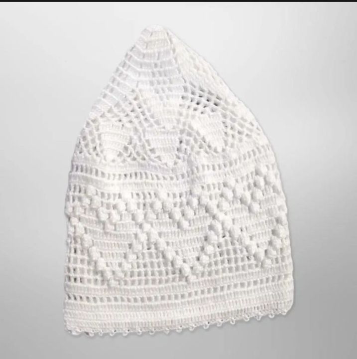 handmade wooly prayer cap
