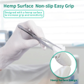 JUSTLANG 10 Pairs Medical Surgical Gloves Sterilization No Powder Pockmarked Disposable Sterility Latex Gloves Clinic Doctor.