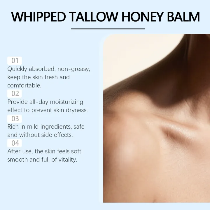 Ghk-Cu%20Beef%20Tallow%20Honey%20Balm%20Repair%20Dry%20Skin%20Deep%20Hydration%20Nourish%20Non-Greasy%20Brightening%20Even%20Skin%20Whipped%20Tallow%20Honey%20Cream%20-%20Image%204
