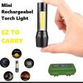 USB Rechargeable  3 Mode  Power Mini LED Torchlight Torch. 