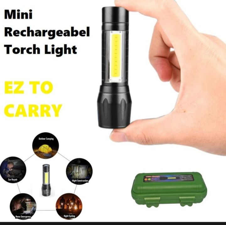 USB%20Rechargeable%20%203%20Mode%20%20Power%20Mini%20LED%20Torchlight%20Torch%20-%20Image%202
