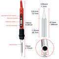 Digital Soldering Iron Set Kit 80W with ON/OFF Switch Adjustable Temperature LCD Welding Tools Ceramic Heater Soldering Tips. 
