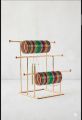 Gold Metal Jewelry Organizer - Necklace, Bracelet & Bangle Display Stand Holder. 