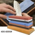 2 in 1 Professional Sharpening Stones Knife Sharpener Double-side Whetstone Grinder Stone Watster Stone Kitchen Gadgets.