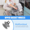 Universal Dishwasher Basket Wheels 12PCS Kit Dishwasher Top Basket Wheels For Siemens/Neff/Bosch/Indesit/Junker/Constructa Part. 