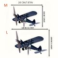 Metal Airplane Weathervane 3D Piper J3 Cub Wind Spinner Windmill Garden Decor Home Outdoor Roof Plane Indicator Wind Direct P1C8.