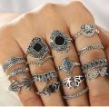 15 pcs rings. 