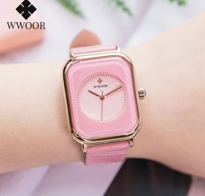 New%20Ladies%20Square%20Wristwatch%20Super%20Soft%20Silicone%20Belt-pink%20-%20Image%202