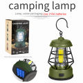 Outdoor Camping Lights Portable Handheld Hanging Tent Lanterns Retro Ambiance Lamp  with Hook Use 3XAA Battery Power Supply. 