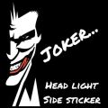 joker head light stickers for bike and car. 