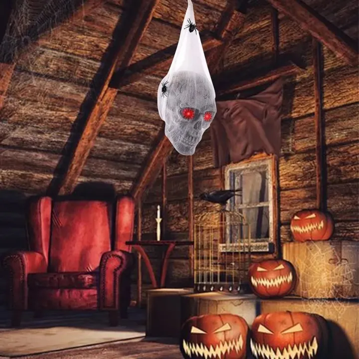 Motion%20Sensor%20Halloween%20Decoration%20Spooky%20Halloween%20Haunted%20House%20Decor%20Voice-activated%20Skeleton%20Skull%20With%20Led%20Eyes%20Fake%20Spider%20-%20Image%202