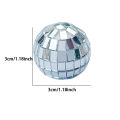 10pcs Christmas Mini Mirror Disco Ball Stage Light Reflective Rotating Bright Silver Glass Ball Wedding Party Cake Home Decor. 