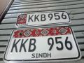 bike number plates ajrak style new ajrak size 7x4 back and 7x2.5 front embossed uthay huay number but not punch words. 