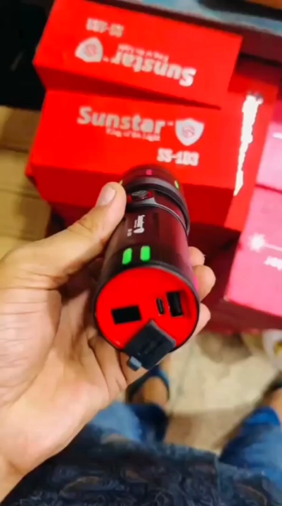 Light King of the Light Portable LED Torch with Power Bank for Camping, Hiking, and Emergency Situations