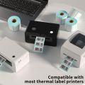 Thermal Labels 20/30/40/50 White Blank Thermal Printer Labels SKU Barcode Labels, Self-Adhesive Address Shipping Labels Stickers. 