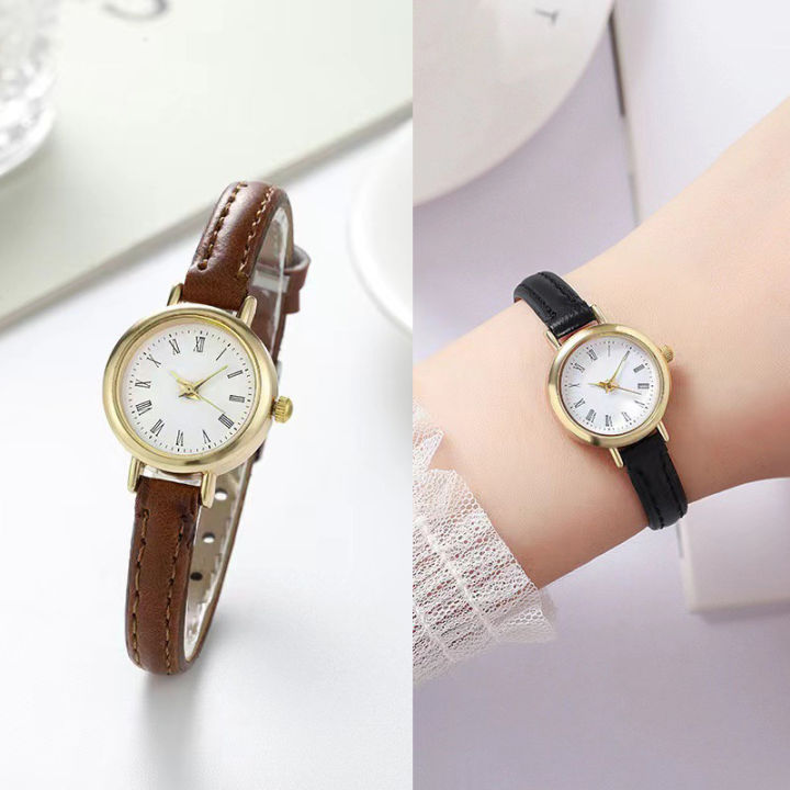 Women Watches Fashion Small Roma Dial Ladies Leather Band Quartz Watch Reloj Mujer Girls Clock