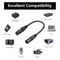 1-5PCS3 Pin XLR Male To 5 Pin XLR Female DMX Adapter 30cm XLR3M To XLR5F Adaptor Cable for Microphone DMX Stage Light Turnaround. 